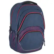 Spirit: Freedom ghiozdan rotunjit albastru si roz, rucsac 46x33x22cm