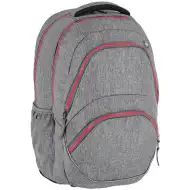 Spirit: Freedom ghiozdan rotunjit gri si roz, rucsac 46x33x22cm