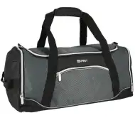 Spirit: Gym geantă de sport negru-gri 20x51x23cm