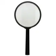 Spirit: lupă cu mâner din plastic 70mm negru