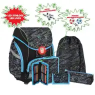 Spirit: Model 3D Football set ghiozdan ergonomic din 5 piese cu iluminare LED 34x22x41cm
