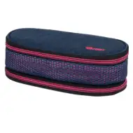 Spirit: My Bag albastru și roz penar oval două compartimente