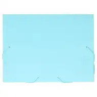 Spirit: Pastel albastru mapă pentru caiete cu elastic A4 cu o grosime de 30mm