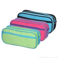 Spirit: Shell penar colorat oval cu trei buzunare mai multe variante 21x6cm
