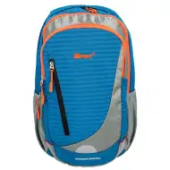 Spirit: Stilo ghiozdan albastru-gri-portocaliu, rucsac 47x21x21cm