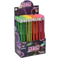 Spirit: Triunghi HB neon craion grafit cu radieră mai multe culori 1bc