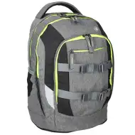 Spirit: Urban ghiozdan ergonomic gri-negru-galben, rucsac 46x33x22cm