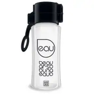 Sticlă pentru apă negru transparentă 450ml