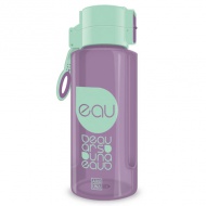 Sticlă pentru apă pastel verde-mov 650ml