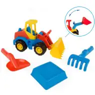 Tech Truck vehicul încărcător cu set pentru nisip 27cm - Wader
