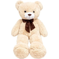 Teddy Greetings: Snow Wishes ursuleț de pluș alb în cutie cadou 120 cm