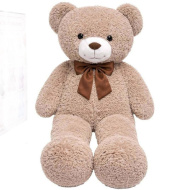 Teddy Greetings: Ursuleț de pluș Oat Cheer în cutie cadou roșie 120 cm