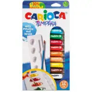 Tempera de tub set 12x10ml - Carioca