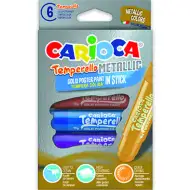 Tempera metal stick set 6 bucăţi - Carioca