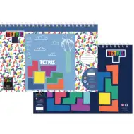 Tetris caiet de schițe cu abțibild și șablon