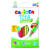 Carioca: Tita maxi creion colorat triunghi 12 bc