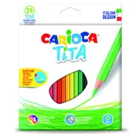 Carioca: Tita creioane colorate de 24 bucăţi