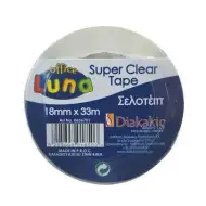 Transparent 18mm lățime lipici 33m 1 bucată