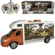 Walking with Dinosaurus RV cu telecomandă RC cu lumini 27MHz scară 1/32 25cm