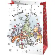 Winnie the Pooh Crăciun pungă cadou dimensiune gigantică 40x56x20cm