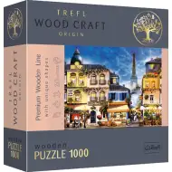 Wood Craft: Aleea franceză 1000 bucăți premium lemn puzzle - Trefl