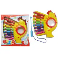 Xilofon colorat cu 8 clape formă pui