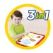 3 in 1 tablă desen două fețe culoarea albastru 40x6x59cm