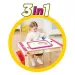 3 in 1 tablă desen două fețe culoarea pink 37x99cm