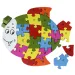 ABC - 123 puzzle educativ cu pești
