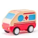 Ambulanță de jucărie din lemn cu lumină și sunet - Woodyland