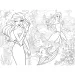 Ariel două lumi 2 în 1 puzzle Eco mini de 48 de piese și carte de colorat 35x25cm - Lisciani