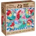 Ariel, mica sirenă, puzzle Eco 2 în 1 cu 60 de piese și carte de colorat 70x50cm - Lisciani