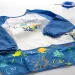 Ars Una: Halat impermeabil cu mâneci lungi pentru pictură - Blue Splash