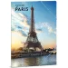 Ars Una: Mapă cu elastic Cityscape of Paris, format A/4