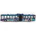 Autobuz articulat urban SIKU albastru 1/55