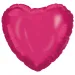 Balon din folie în formă de inimă – fucsia 46cm