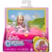 Barbie: Mașina decapotabilă cu ursuleț a păpușii Chelsea - Mattel