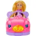 Barbie: Mașina decapotabilă cu ursuleț a păpușii Chelsea - Mattel