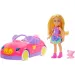 Barbie: Mașina decapotabilă cu ursuleț a păpușii Chelsea - Mattel