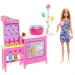 Barbie Mysteries: Detectivii de la plajă - Set de joacă stand de vată de zahăr cu păpușă - Mattel
