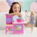 Barbie Mysteries: Detectivii de la plajă - Set de joacă stand de vată de zahăr cu păpușă - Mattel