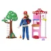 Barbie: Set de joacă stație de pompieri - Mattel
