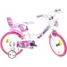 Bicicletă Sfera Fairy albă, mărime 16 - bicicletă Dino Bikes