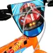 Bicicletă pentru copii Hot Wheels 14” cu suport pentru sticlă și roți ajutătoare, culoare portocaliu-negru – bicicletă Dino Bikes