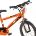 Bicicletă pentru copii R88 16” cu suport pentru bidon și roți ajutătoare, culoare portocaliu-negru – bicicletă Dino Bikes
