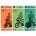 Bicicletă pentru copii R88 16” cu suport pentru bidon și roți ajutătoare, culoare portocaliu-negru – bicicletă Dino Bikes