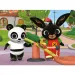 Bing și Pandó în locul de joacă puzzle Eco mini de 24 piese 35x25cm - Lisciani