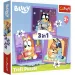 Bluey 3 în 1 puzzle de 20-36-50 piese - Trefl