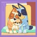 Bluey 3 în 1 puzzle de 20-36-50 piese - Trefl
