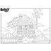 Bluey poveste de seară 2 în 1 puzzle de 24 piese și carte de colorat 35x25cm - Lisciani